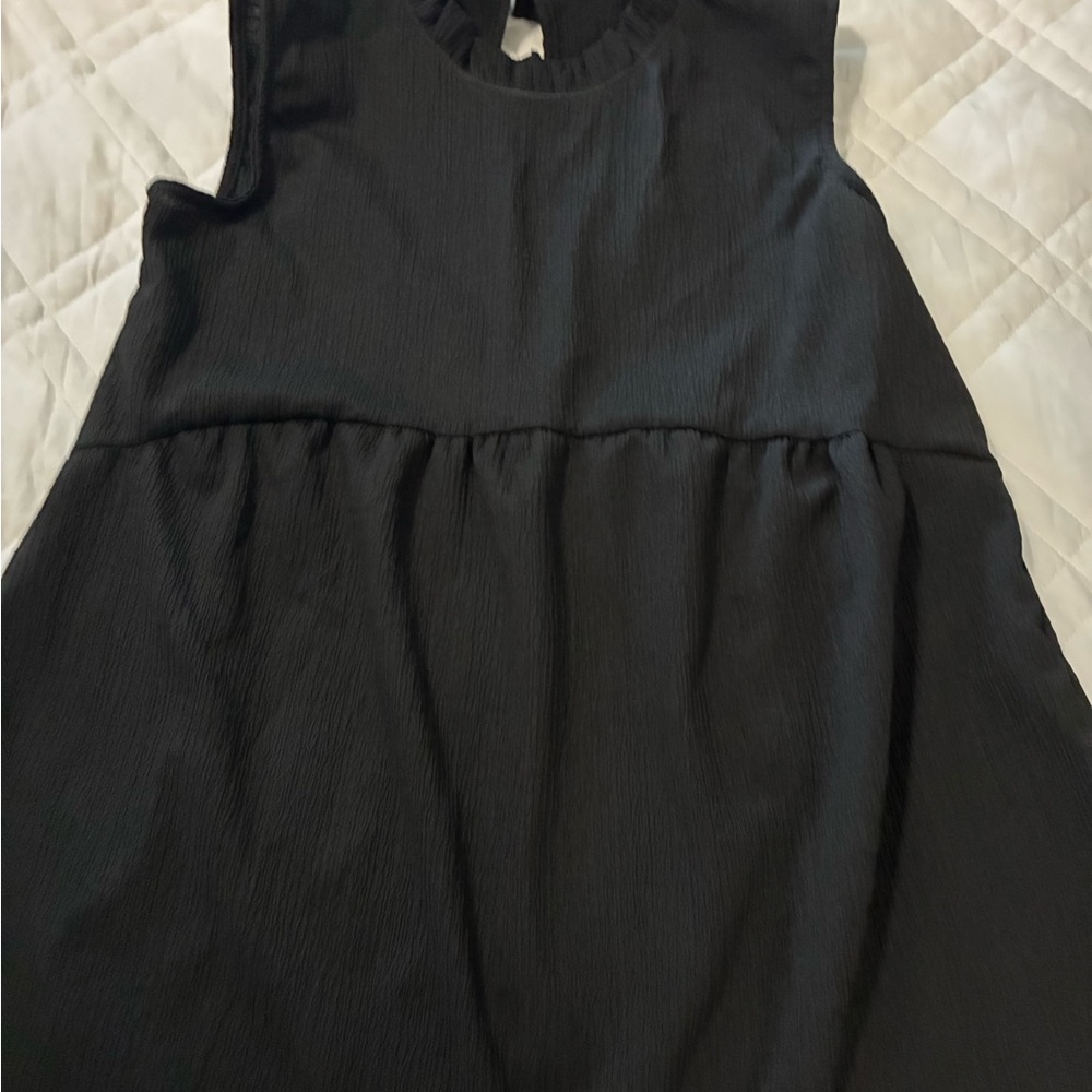 7th Ray Black Textured Top